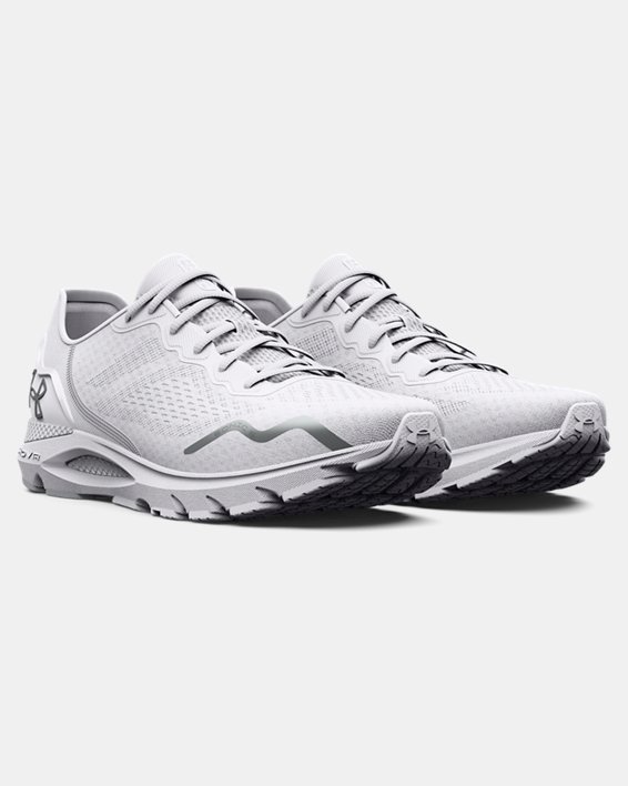 Men's UA HOVR™ Sonic 6 Running Shoes in White image number 3